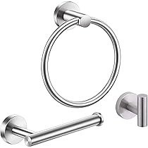 Amazon.co.jp: 【KWQKEM】タオルリング 銀 洗面所 タオル掛け ゴールド